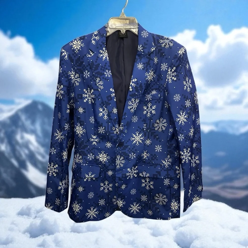 Holiday Suitmeister Snowflake Blazer